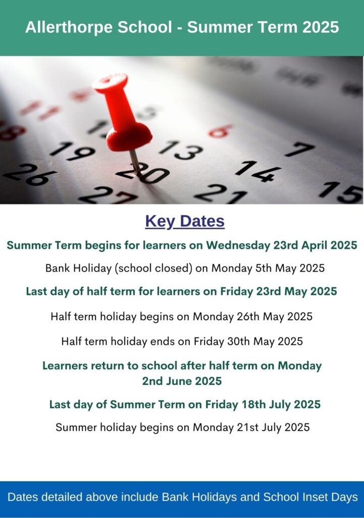 Allerthorpe School Summer Term 2025