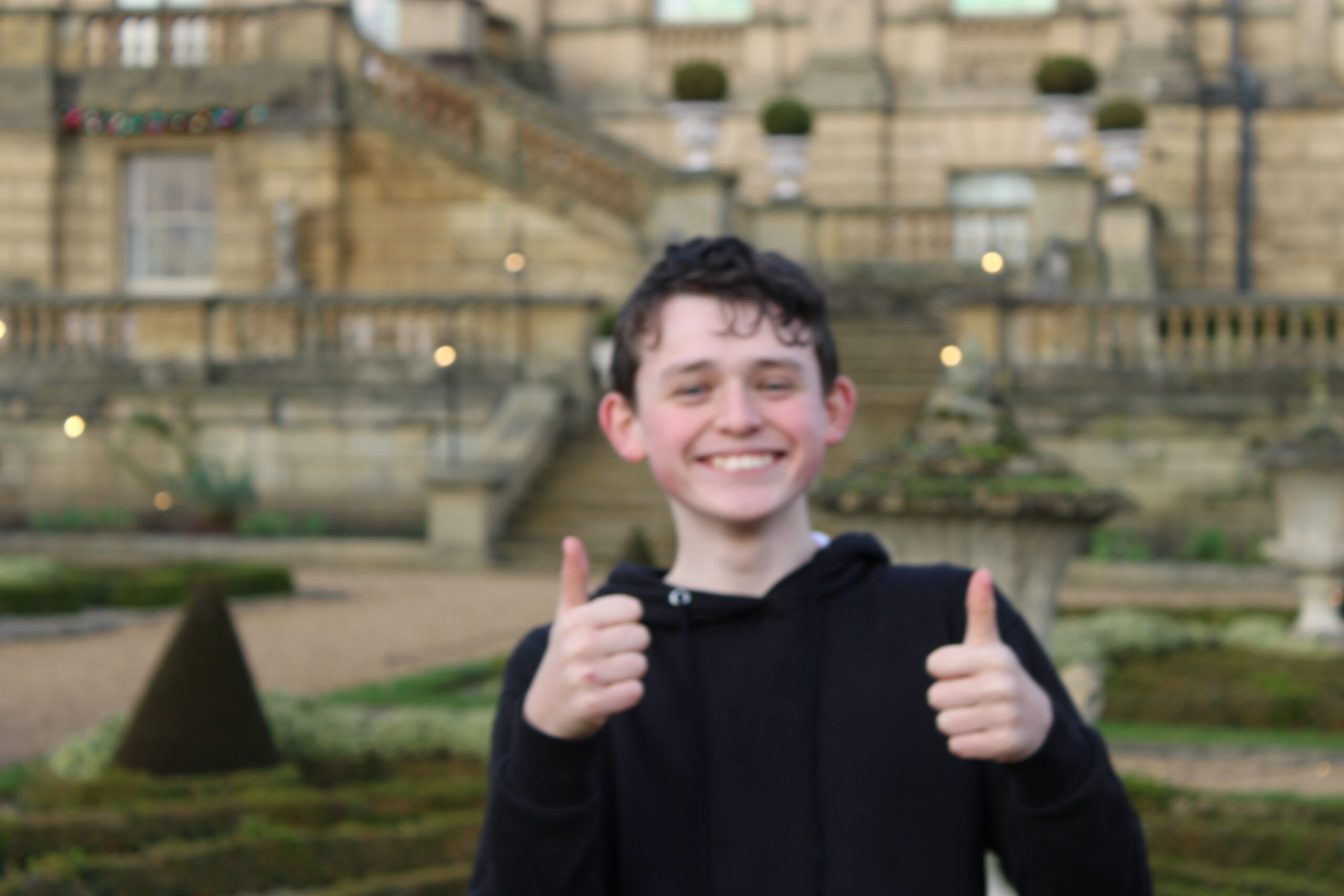 Festive enrichment in action during the Christmas visit to Harwood House on 16 December.