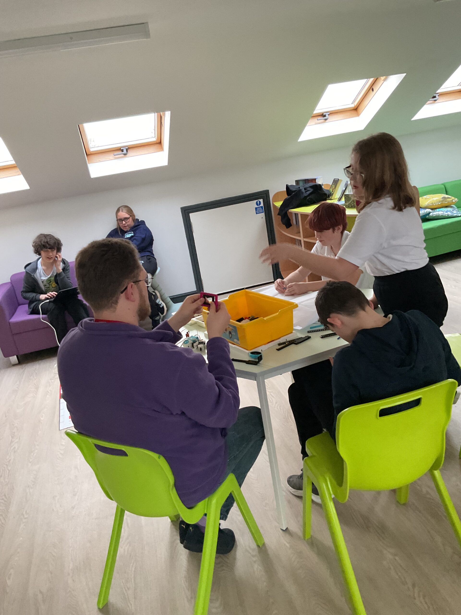 Hands-on STEM learning in action at Allerthorpe Special Educational Needs School with York University LEGO® League.