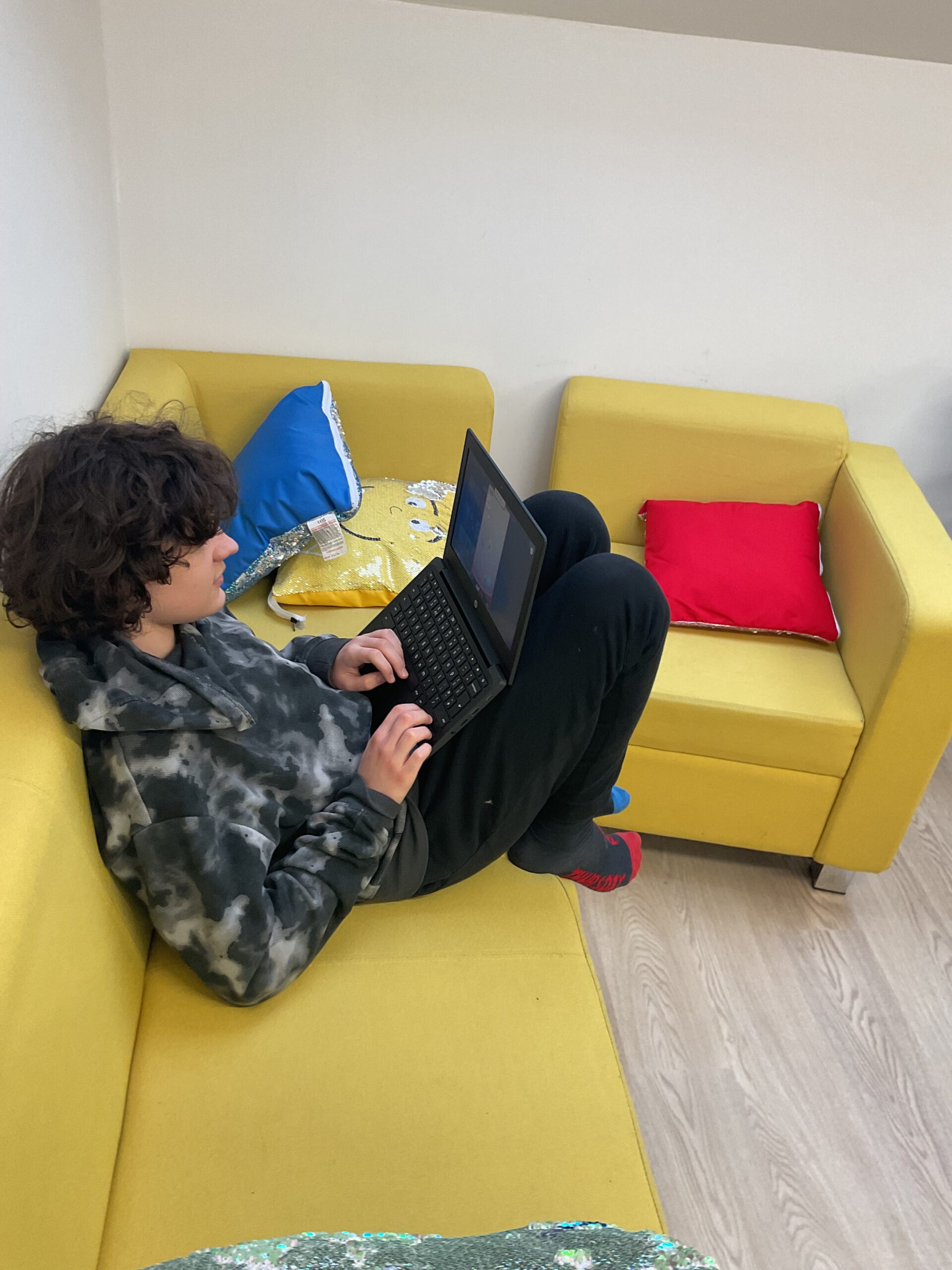 Preparing for the LEGO® League presentation in York, learners at Allerthorpe School refine their STEM projects.