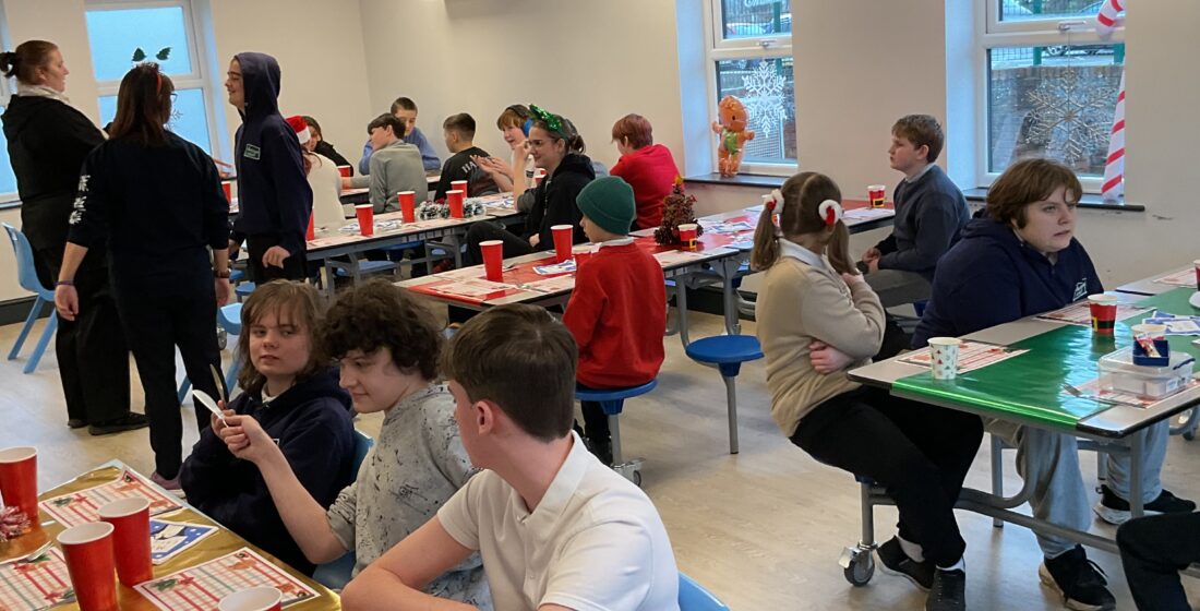 A joyful Christmas celebration bringing learners together for a festive meal at Allerthorpe SEN School.