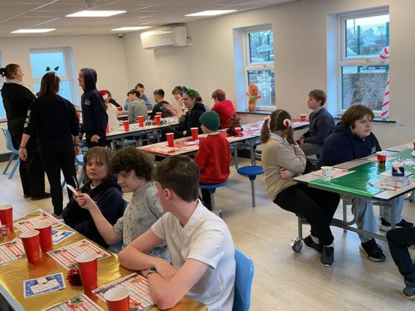 A joyful Christmas celebration bringing learners together for a festive meal at Allerthorpe SEN School.
